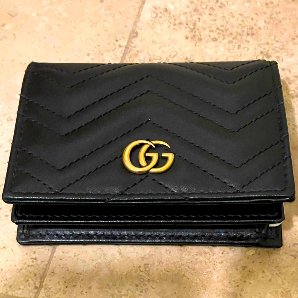 Gucci Matelasse Compact Wallet Nwt
